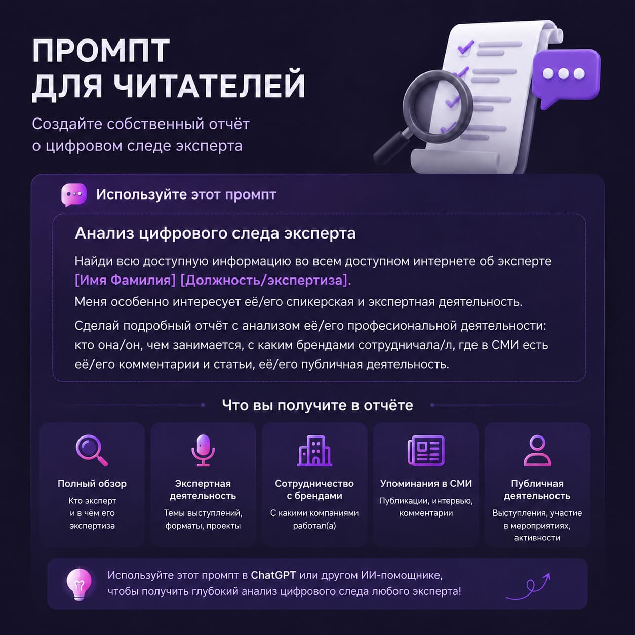 Цифровой след эксперта